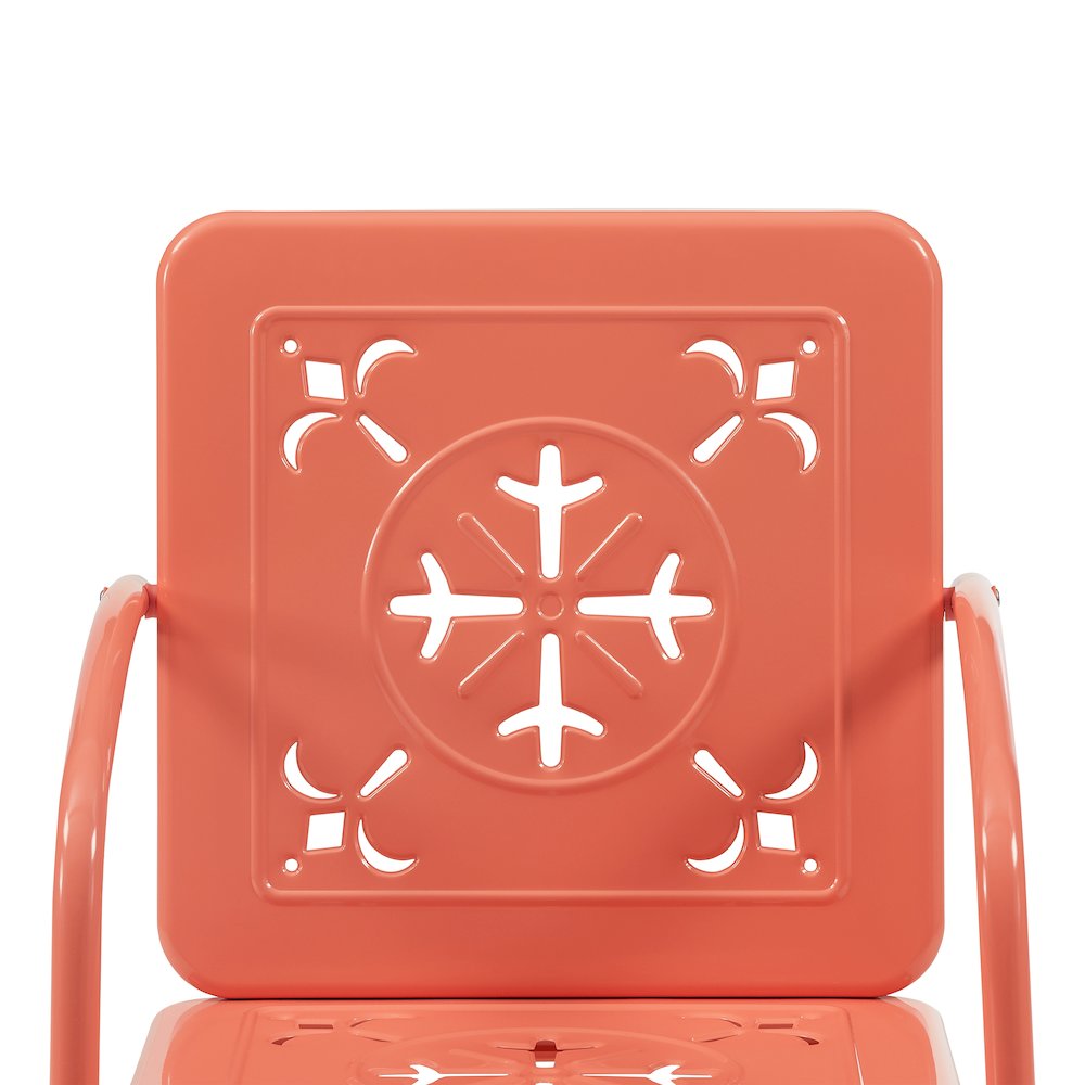Azalea 2-Piece Retro Outdoor Chair Set - 2 Chairs. Picture 10