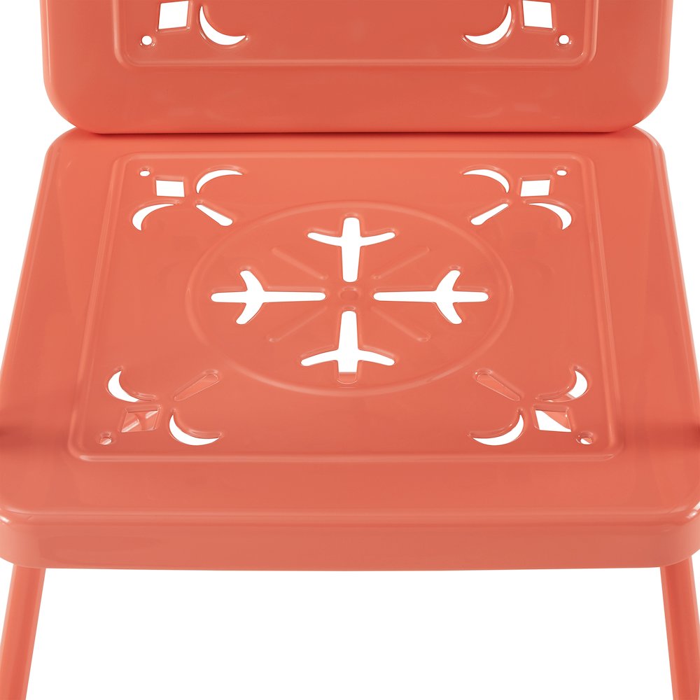 Azalea 2-Piece Retro Outdoor Chair Set - 2 Chairs. Picture 11