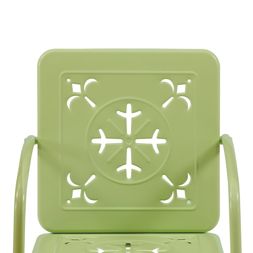 Azalea 2-Piece Retro Outdoor Chair Set - 2 Chairs. Picture 10