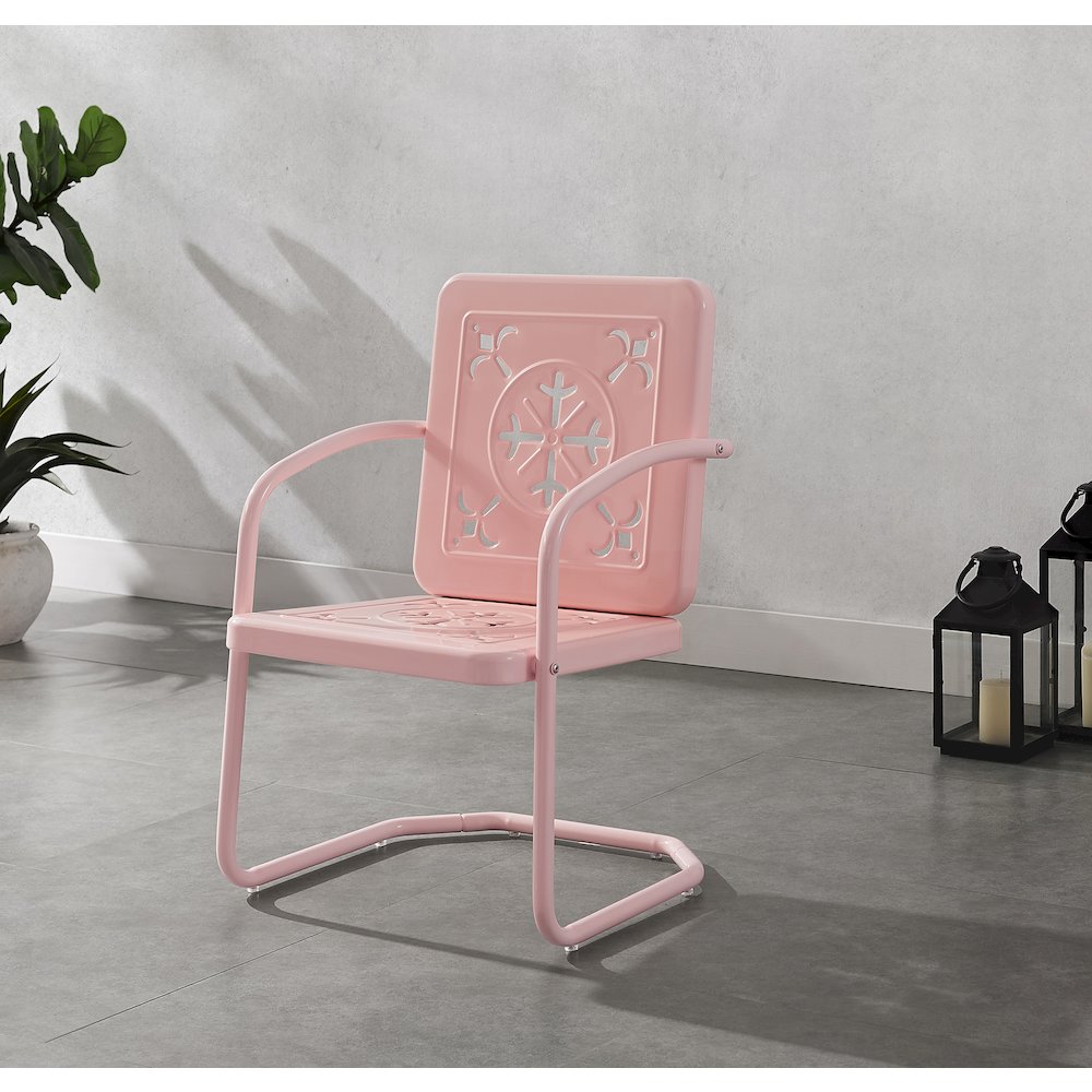 Azalea 2-Piece Retro Outdoor Chair Set - 2 Chairs. Picture 6