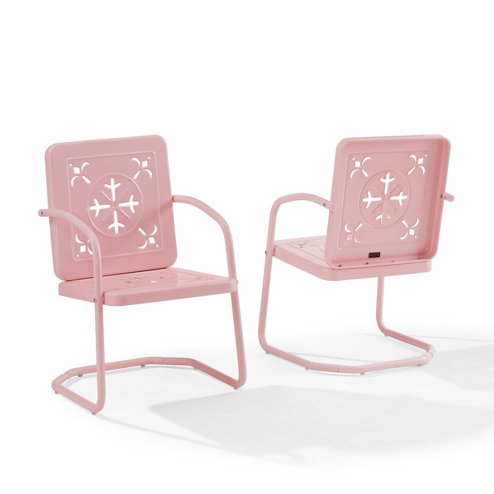 Azalea 2-Piece Retro Outdoor Chair Set - 2 Chairs. Picture 1