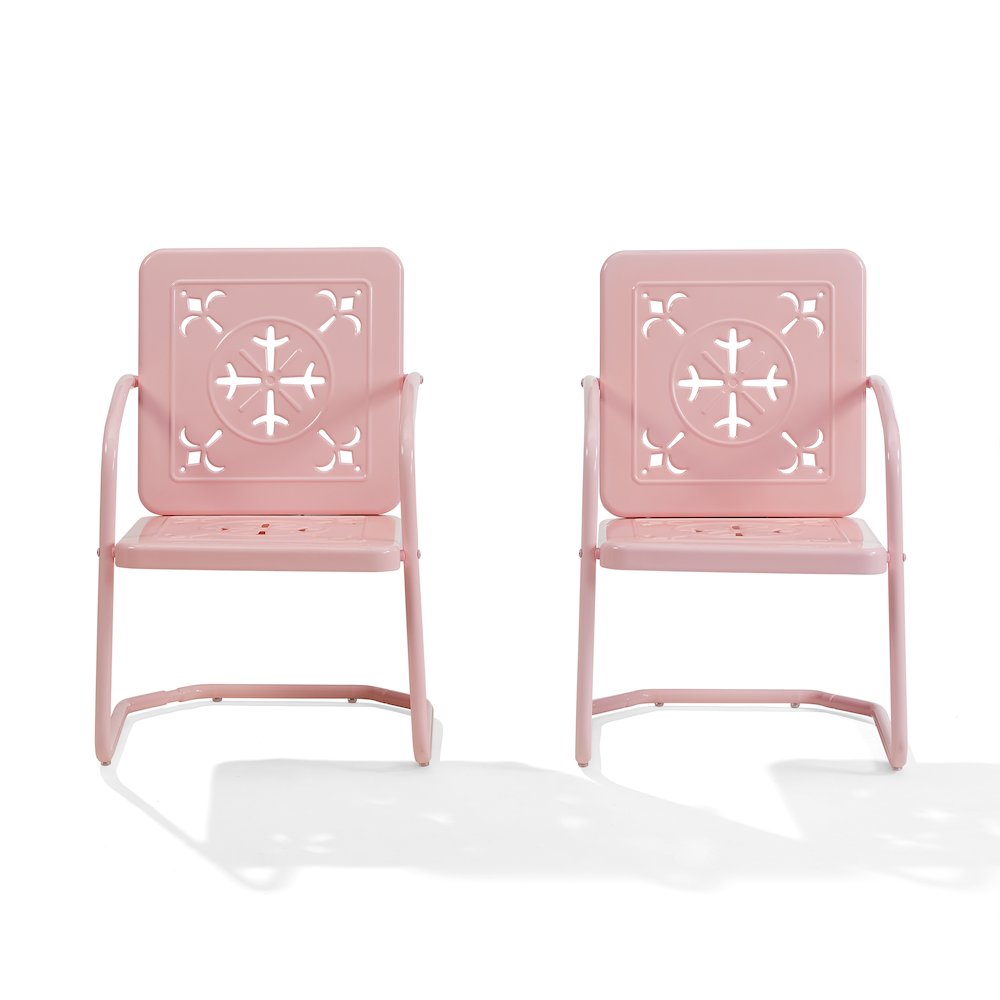Azalea 2-Piece Retro Outdoor Chair Set - 2 Chairs. Picture 2