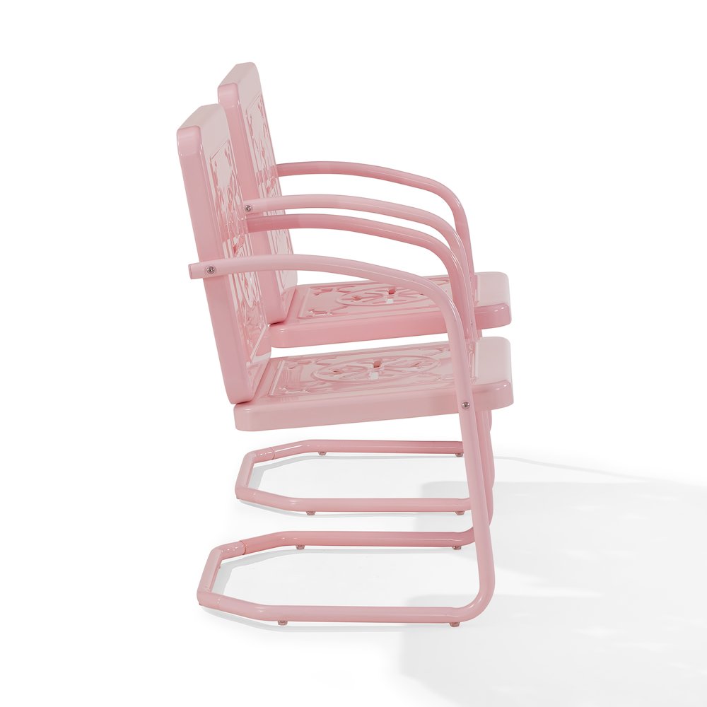 Azalea 2-Piece Retro Outdoor Chair Set - 2 Chairs. Picture 3