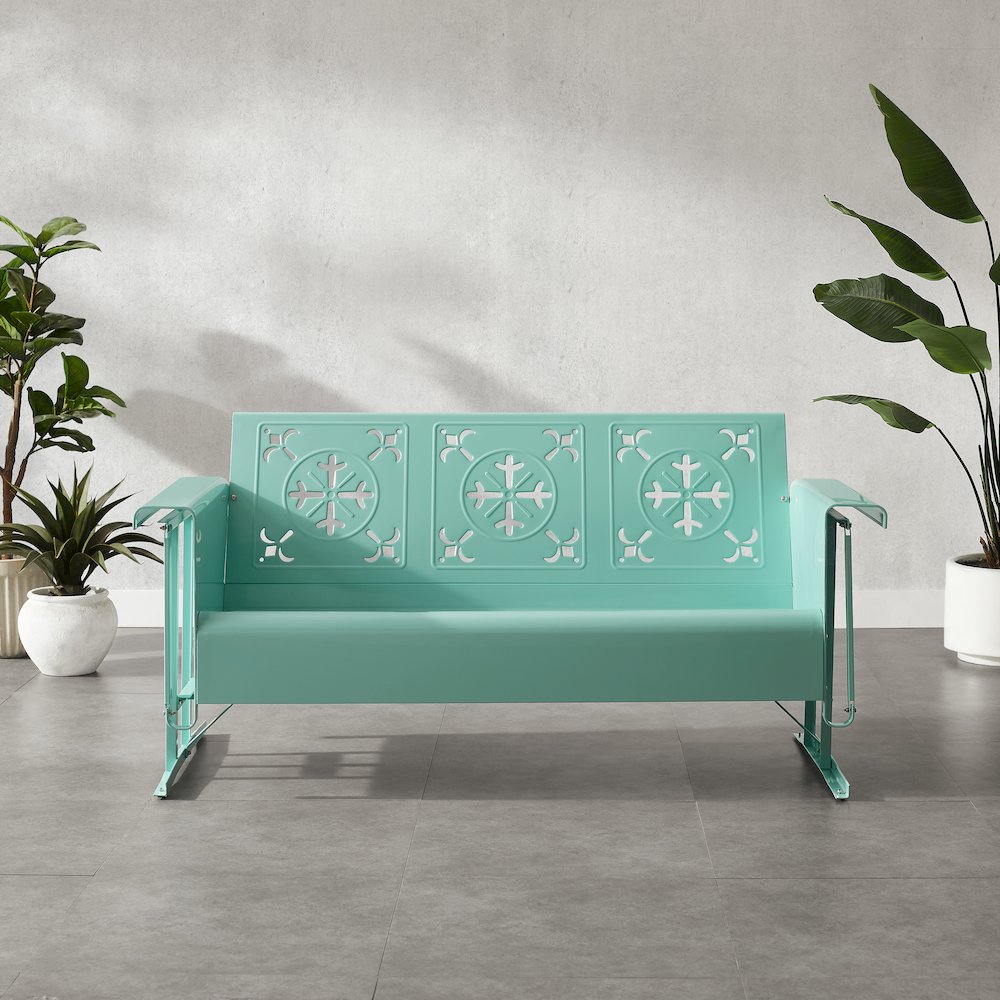 Azalea Retro Outdoor Sofa Glider. Picture 5