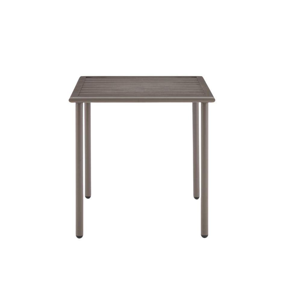Brown Metal Side Table for Patio – Small Outdoor Pool Side Table. Picture 4