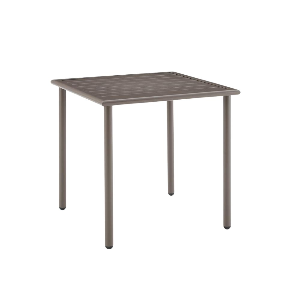Brown Metal Side Table for Patio – Small Outdoor Pool Side Table. Picture 5