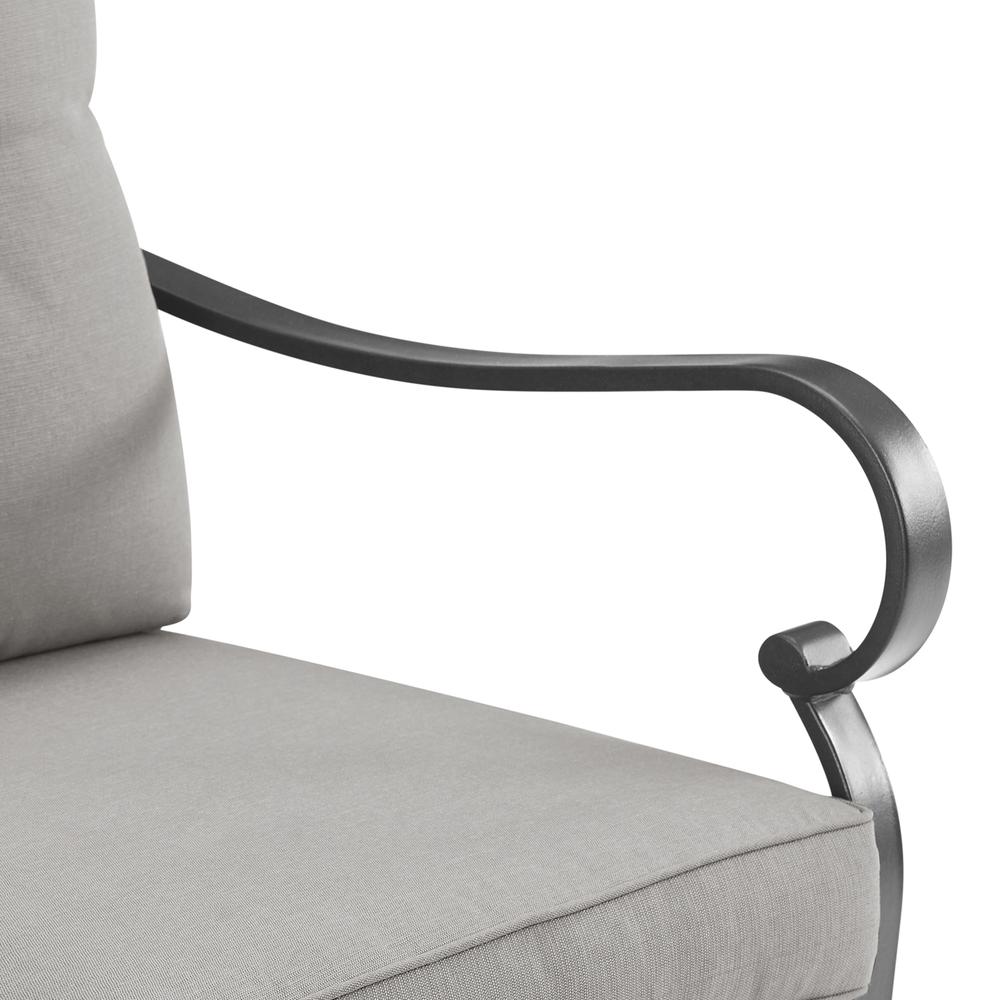 Dahlia 2Pc Metal And Wicker Outdoor Chair Set - 2 Armchairs. Picture 12