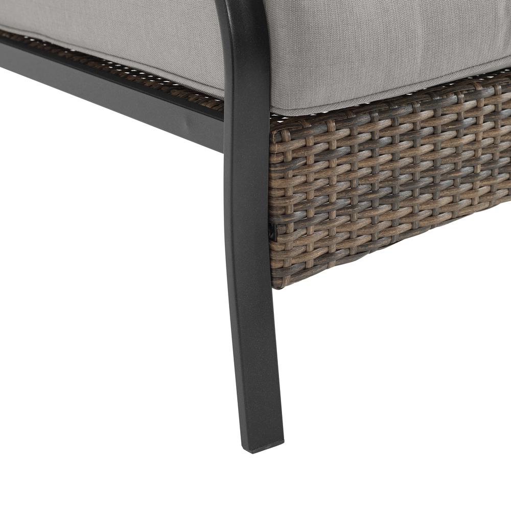 Dahlia 2Pc Metal And Wicker Outdoor Chair Set - 2 Armchairs. Picture 13