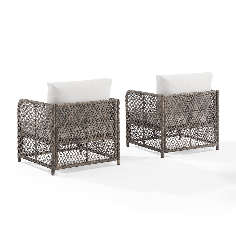 Granite Bay 2-Piece Wicker Outdoor Chair Set - 2 Chairs. Picture 9