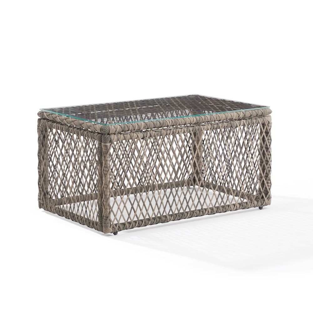 Granite Bay Wicker Outdoor Coffee Table. Picture 1