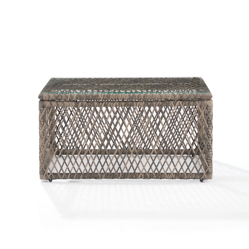 Granite Bay Wicker Outdoor Coffee Table. Picture 2