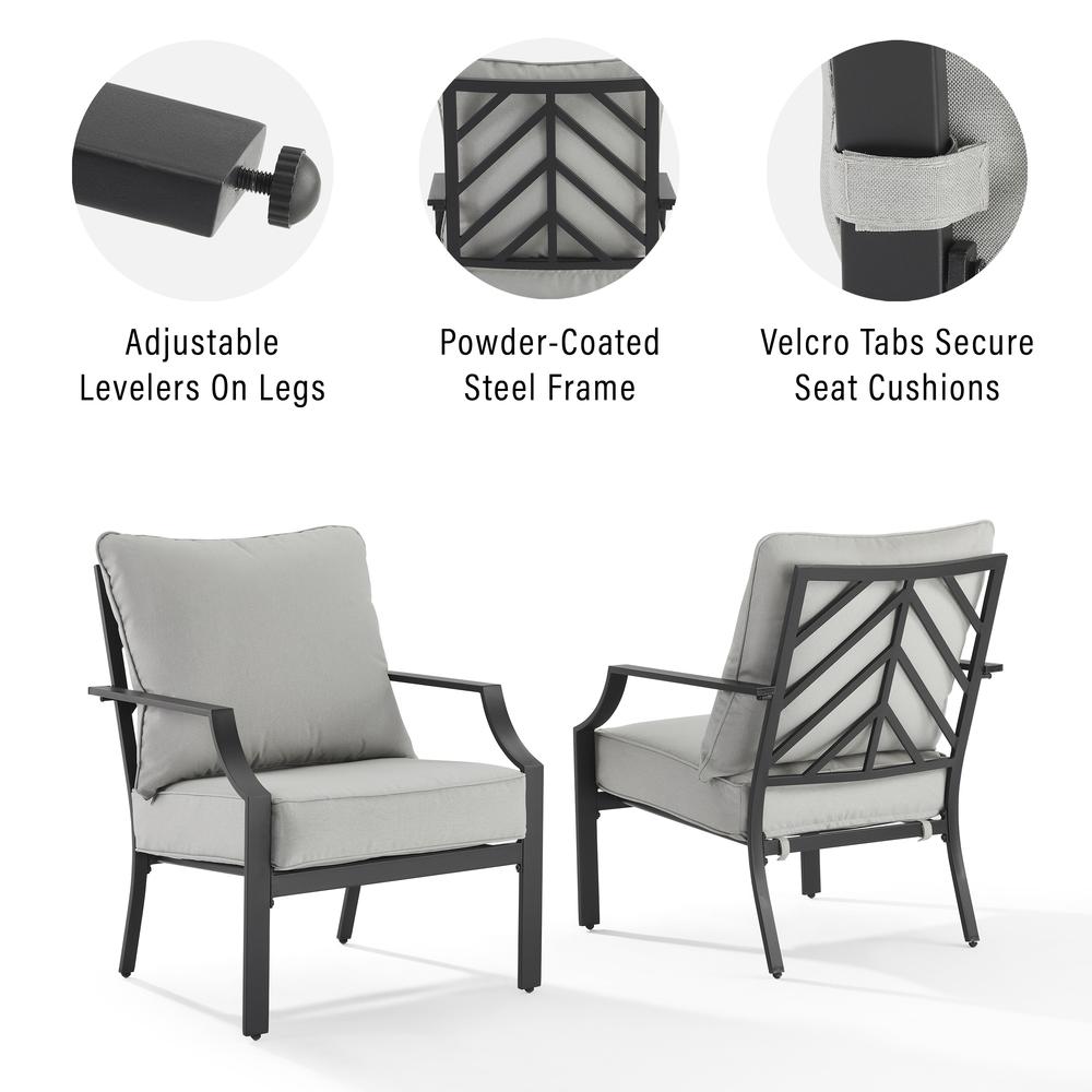 Otto 2Pc Outdoor Chair Set - 2 Armchairs. Picture 6