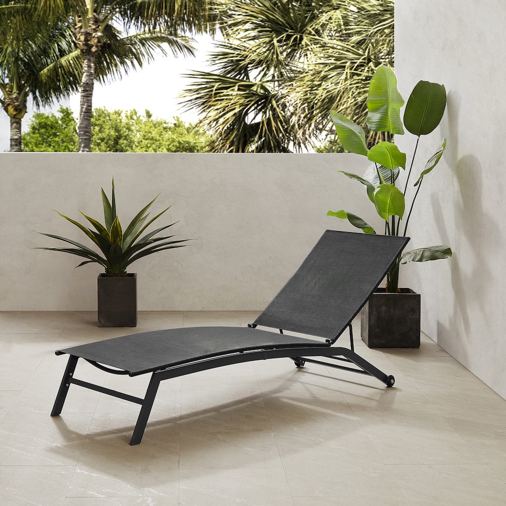 Weaver Outdoor Chaise Lounge. Picture 4