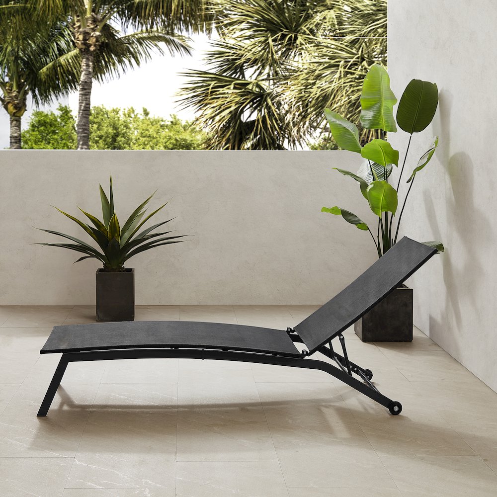 Weaver Outdoor Chaise Lounge. Picture 5