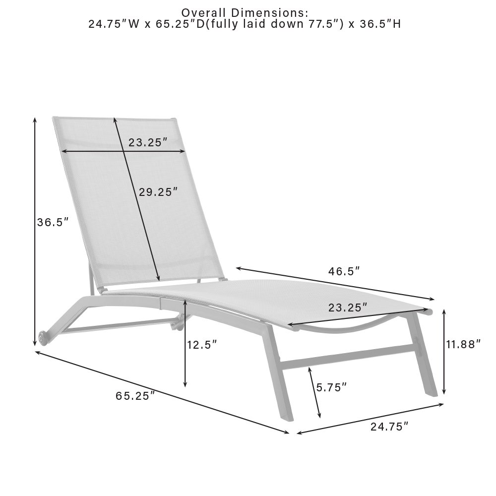 Weaver Outdoor Chaise Lounge. Picture 12