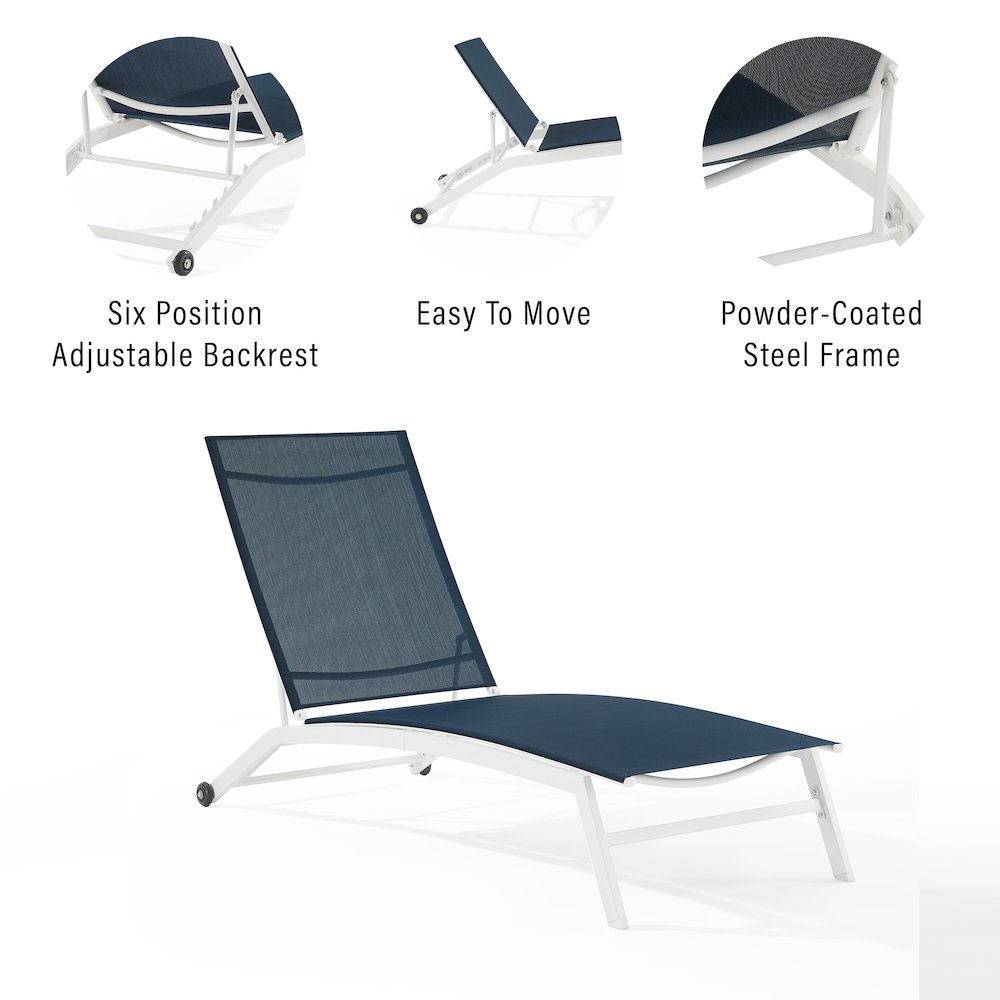 Weaver Outdoor Chaise Lounge. Picture 7