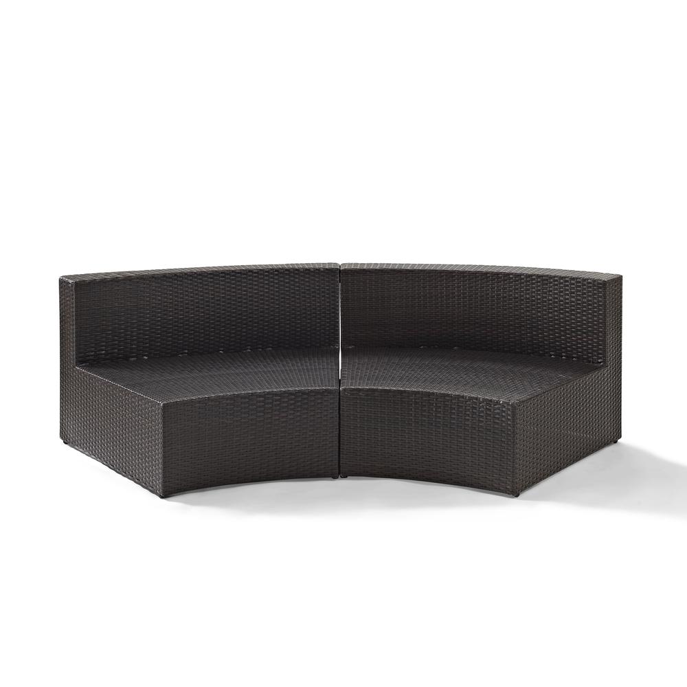 Catalina Wicker Round Outdoor Sectional Sofa. Picture 5