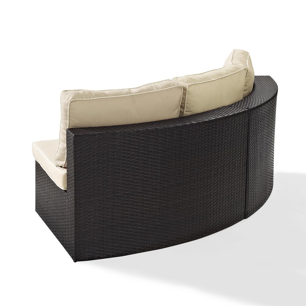 Catalina Wicker Round Outdoor Sectional Sofa. Picture 6
