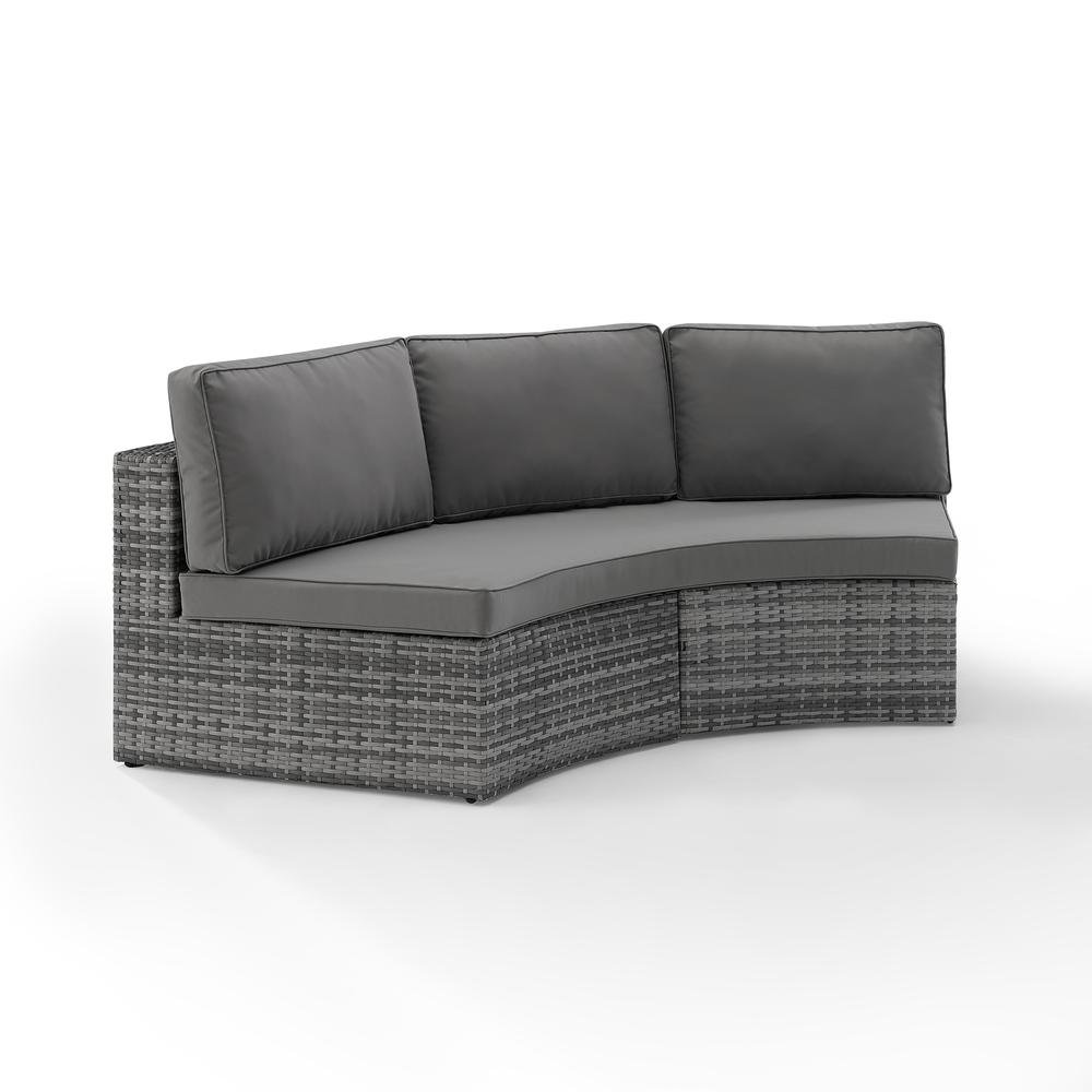 Catalina Wicker Round Outdoor Sectional Sofa. Picture 7