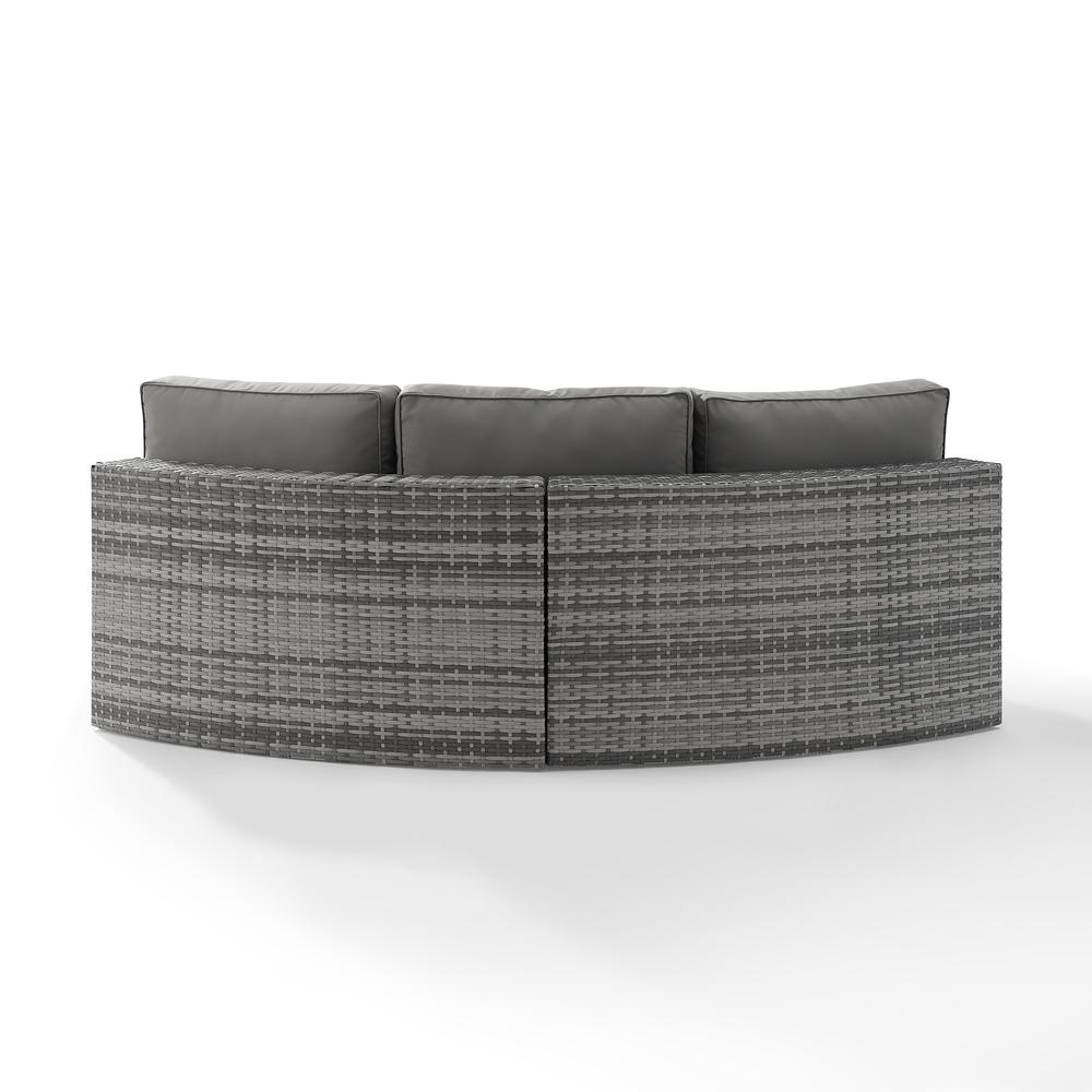 Catalina Wicker Round Outdoor Sectional Sofa. Picture 8