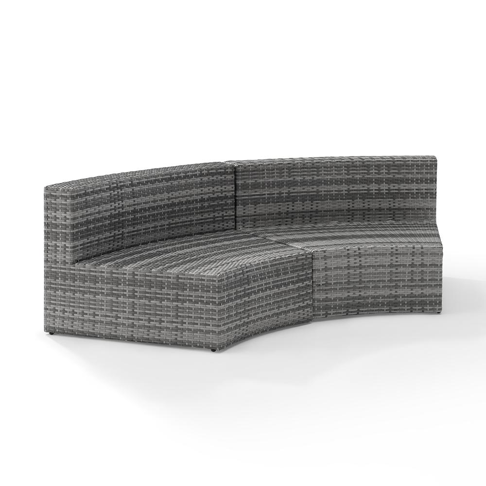 Catalina Wicker Round Outdoor Sectional Sofa. Picture 9