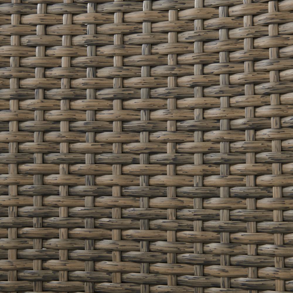 Rockport High Back Wicker Outdoor Loveseat. Picture 5