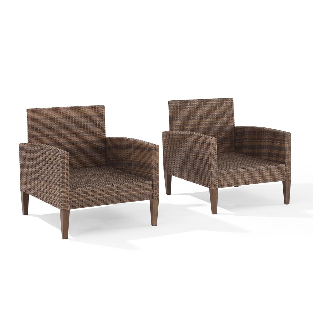 Capella 2Pc Wicker Outdoor Chair Set. Picture 3