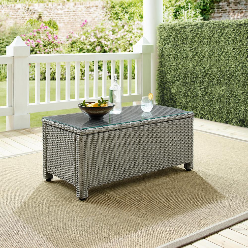 Bradenton Wicker Outdoor Coffee Table. Picture 6
