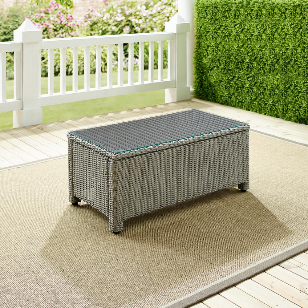 Bradenton Wicker Outdoor Coffee Table. Picture 7