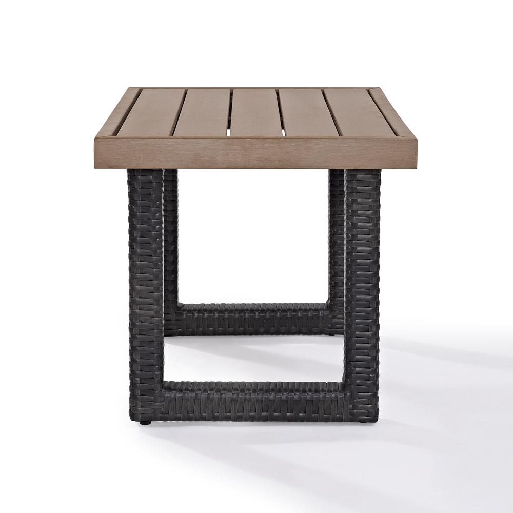 Beaufort Wicker Outdoor Side Table. Picture 1
