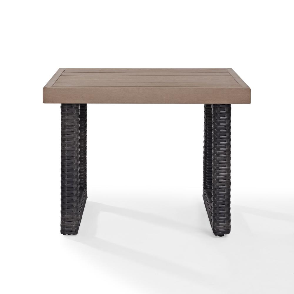Beaufort Wicker Outdoor Side Table. Picture 3