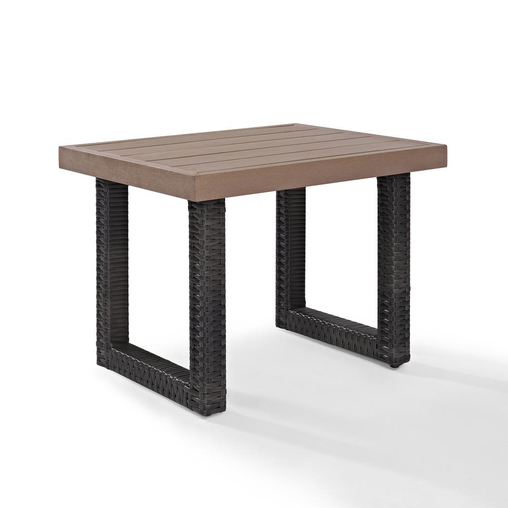 Beaufort Wicker Outdoor Side Table. Picture 4