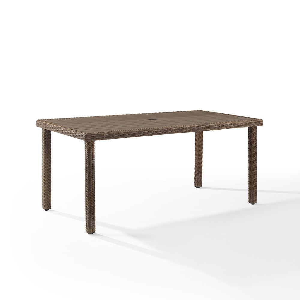 Bradenton Wicker Outdoor Dining Table. Picture 1