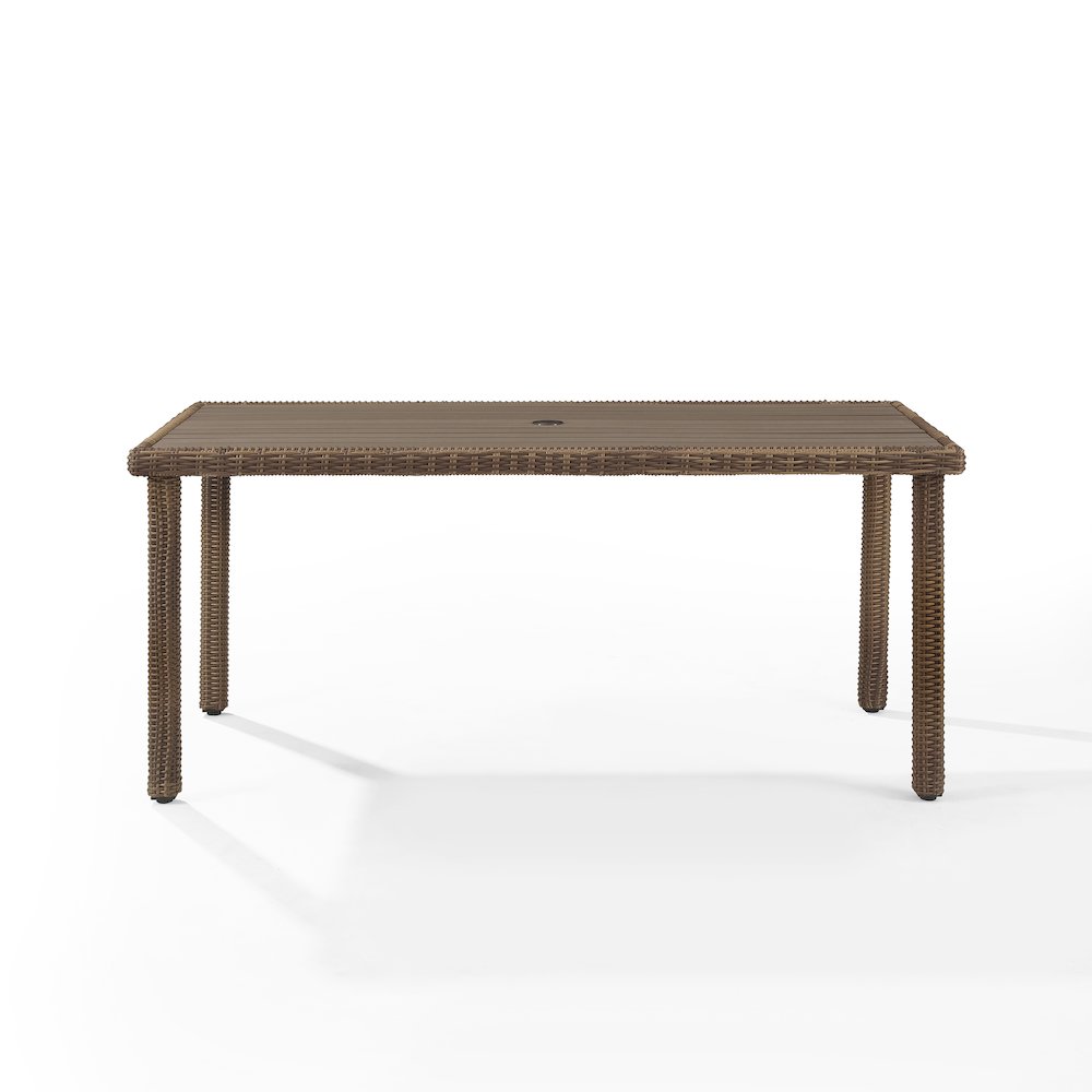 Bradenton Wicker Outdoor Dining Table. Picture 5