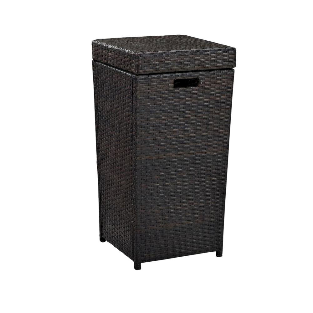 Wicker Trash Can with Durable Design and Spacious Capacity for Home Use. Picture 1