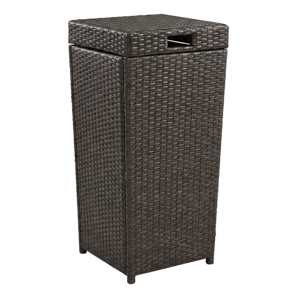 Wicker Trash Can with Elegant Design and Durable Construction. Picture 1
