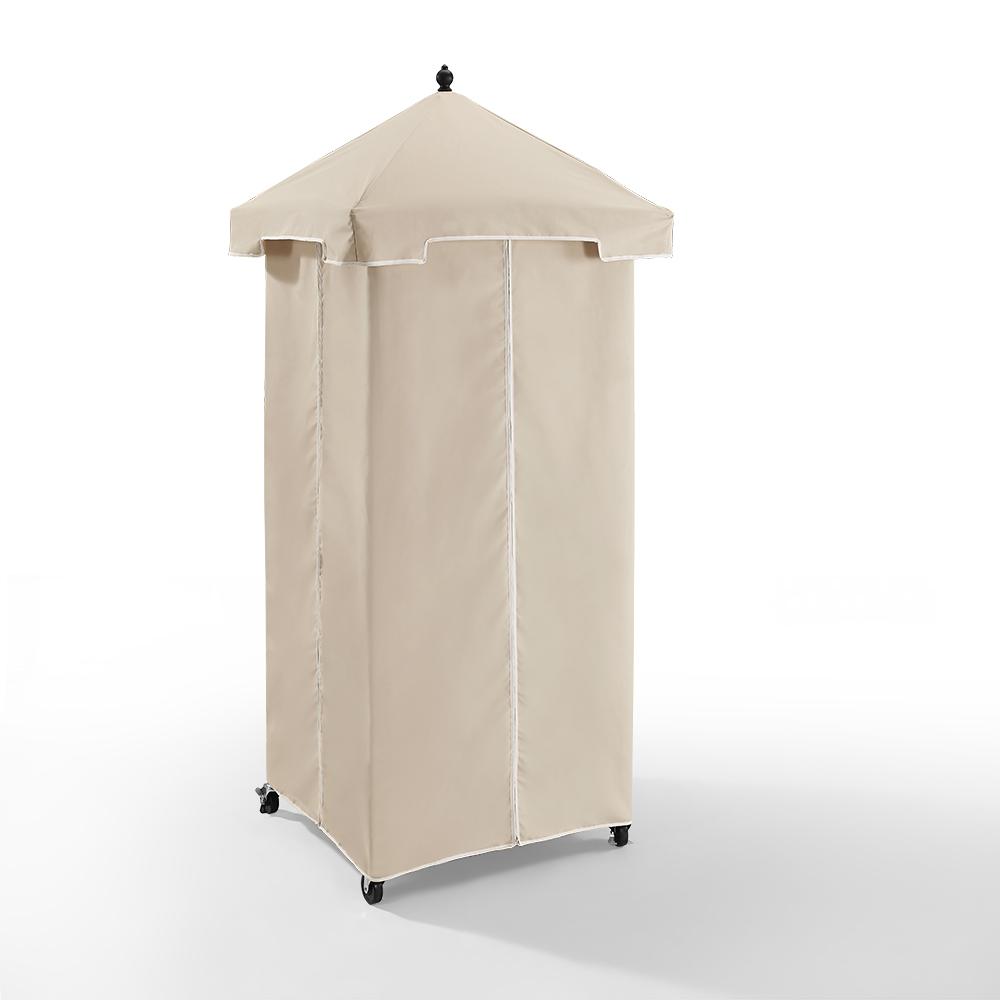 Palm Harbor Wicker Outdoor Storage Towel Valet. Picture 1
