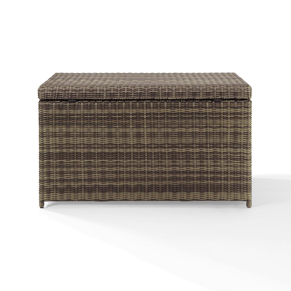 Bradenton Wicker Outdoor Storage Box. Picture 8