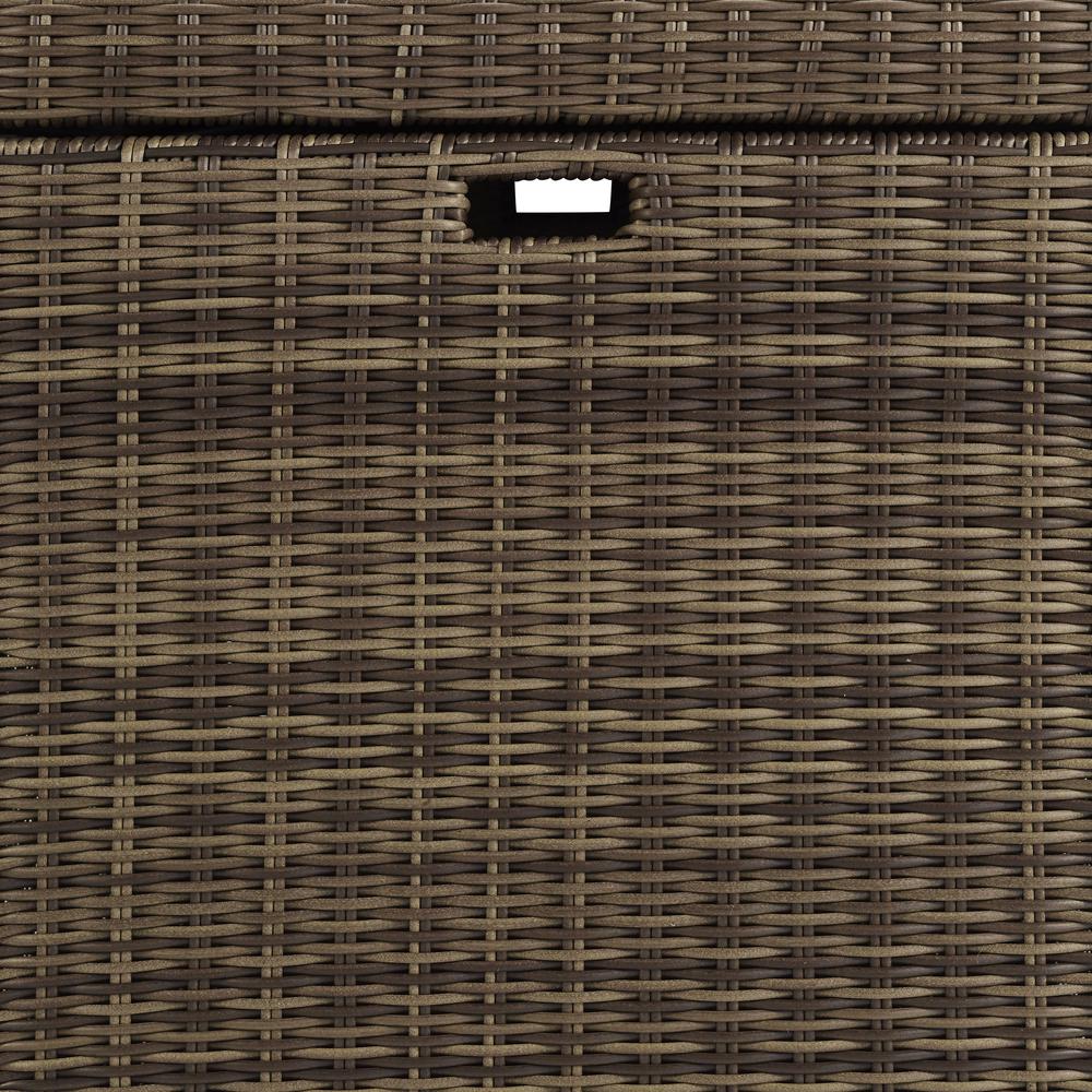 Bradenton Wicker Outdoor Storage Box. Picture 9