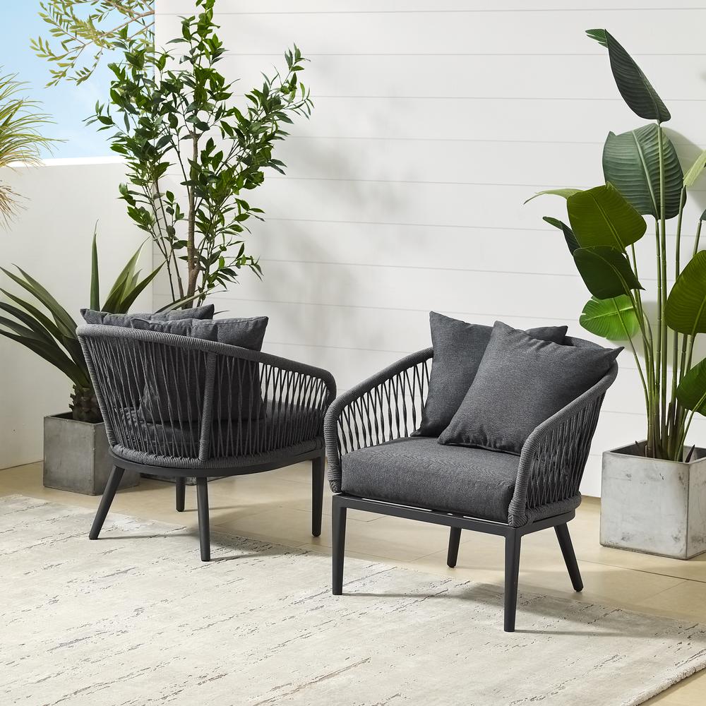 Dover 2Pc Indoor Outdoor Chair Set - 2 Armchairs. Picture 11