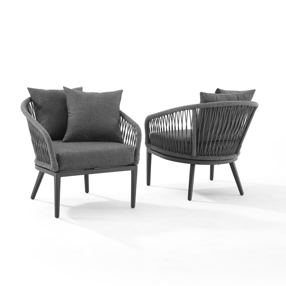 Dover 2Pc Indoor Outdoor Chair Set - 2 Armchairs. Picture 5