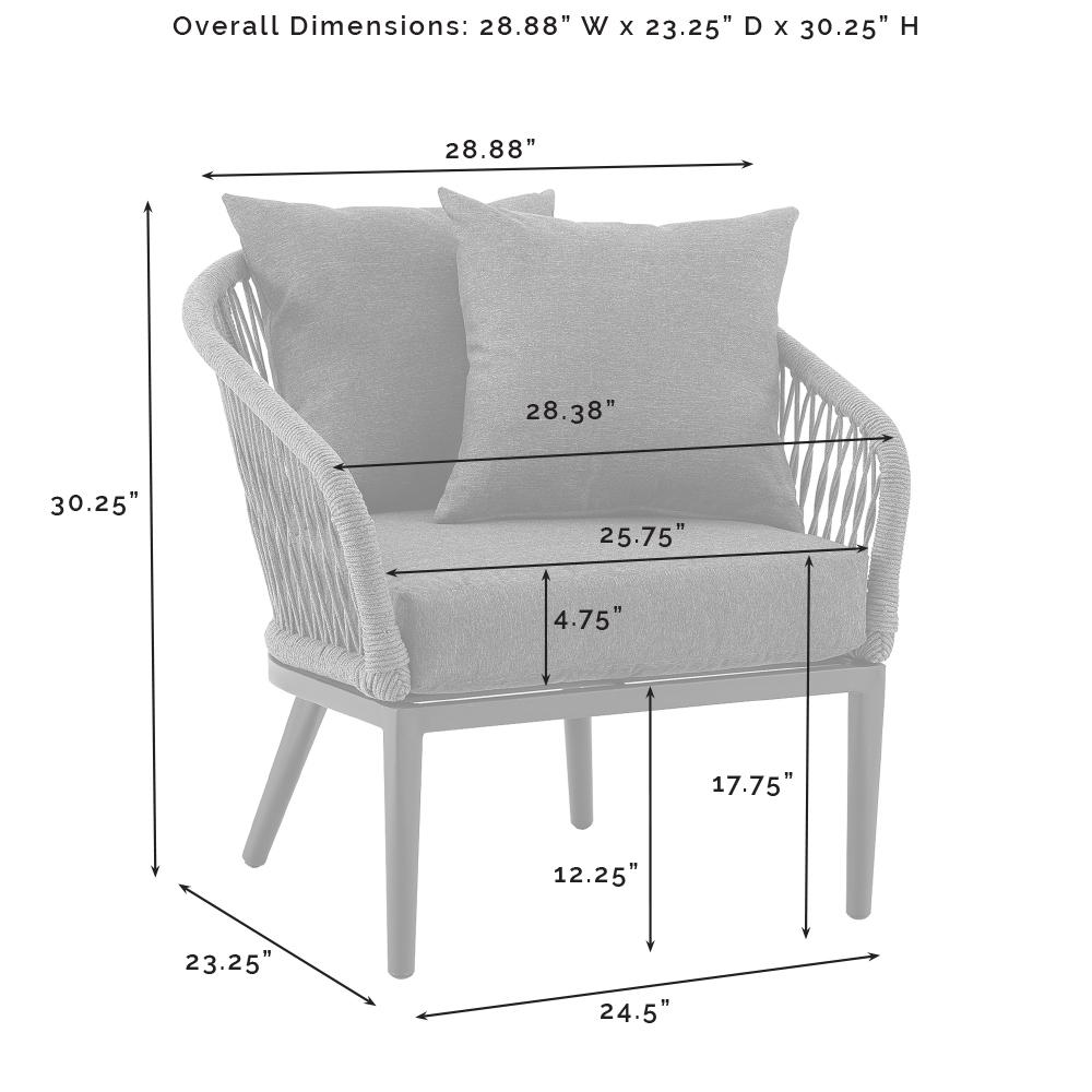 Dover 2Pc Indoor Outdoor Chair Set - 2 Armchairs. Picture 12