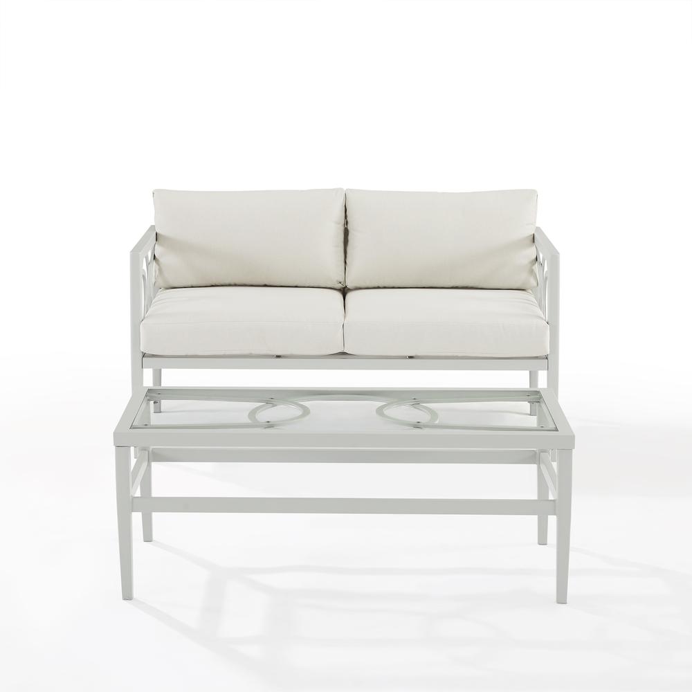 Ashford 2Pc Outdoor Loveseat Patio Furniture Set - Loveseat & Coffee Table. Picture 11