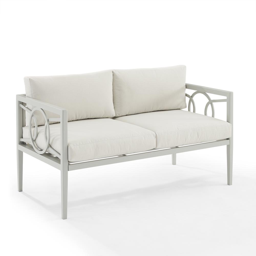 Ashford 2Pc Outdoor Loveseat Patio Furniture Set - Loveseat & Coffee Table. Picture 3