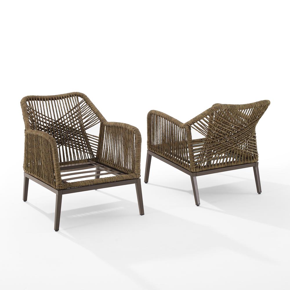 Haven 2Pc Wicker Outdoor Chair Set - 2 Armchairs. Picture 10
