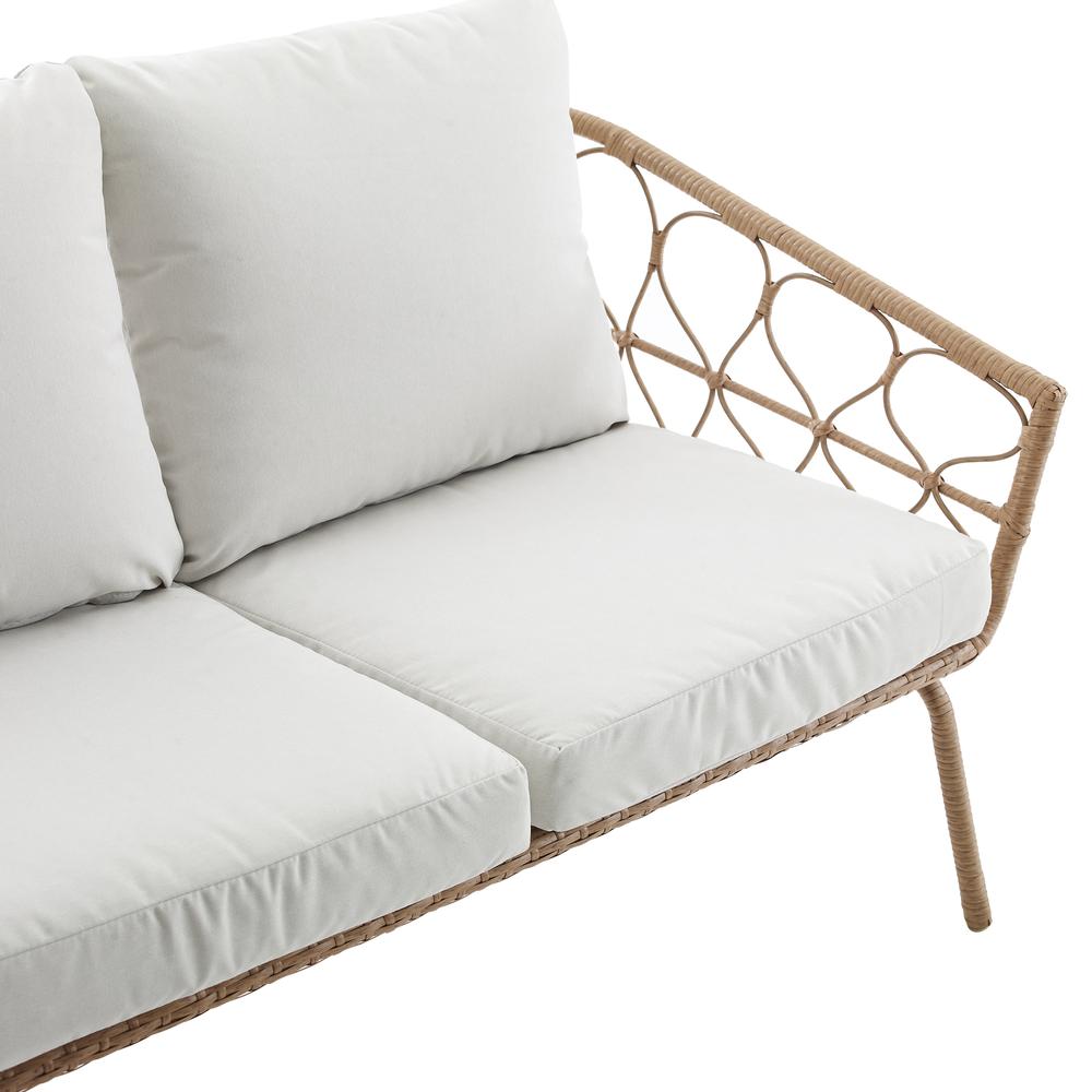 Juniper 2Pc Wicker Outdoor Loveseat Patio Furniture Set. Picture 11