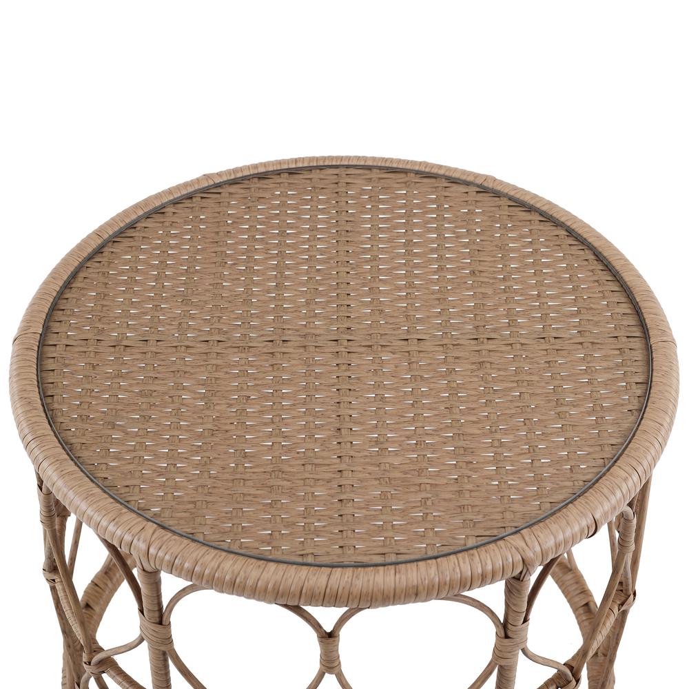 Juniper 2Pc Wicker Outdoor Loveseat Patio Furniture Set. Picture 13