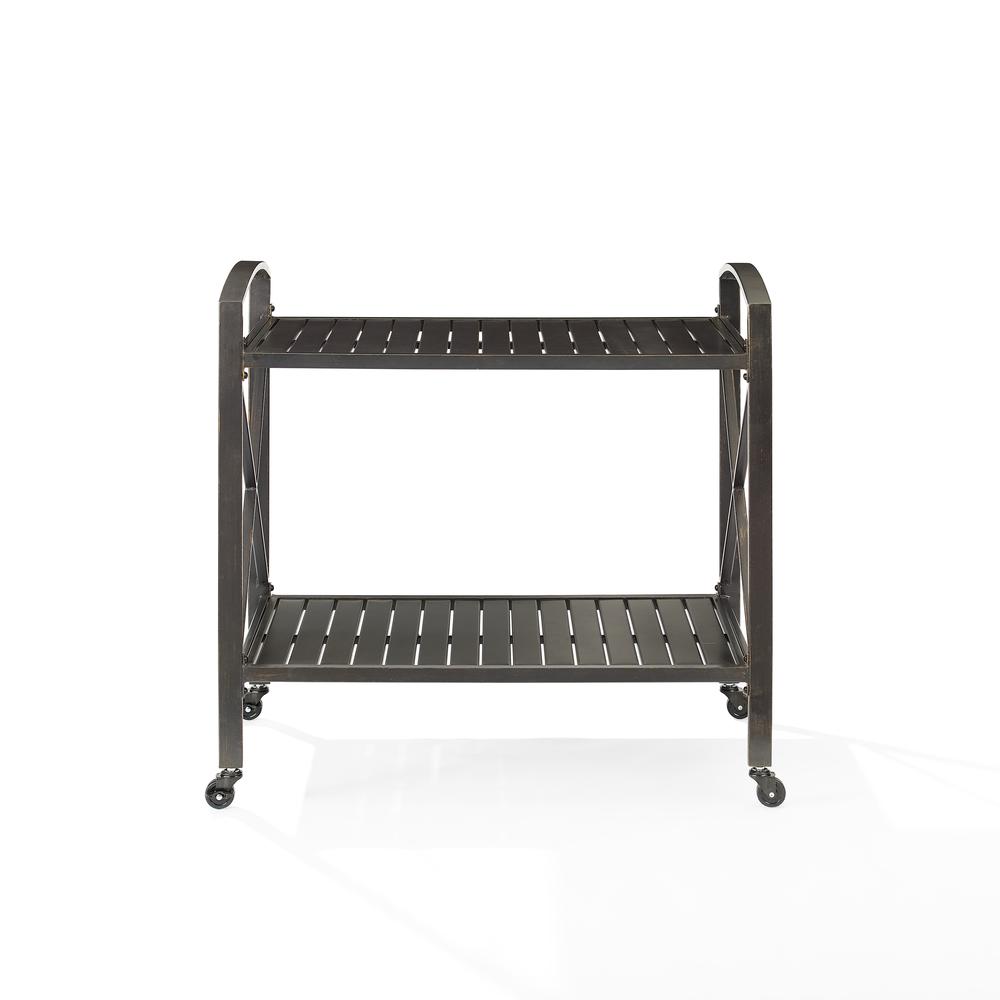 Kaplan Metal Outdoor Bar Cart. Picture 5