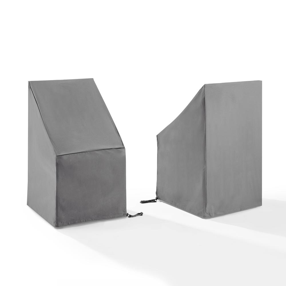 2Pc Outdoor Dining Side Chair Furniture Cover Set. Picture 1