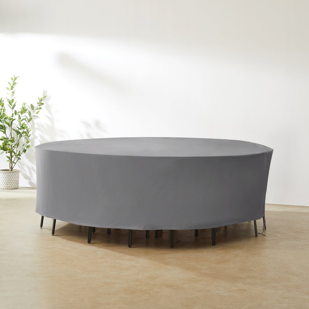 Round Outdoor Furniture Cover For Patio Set. Picture 2